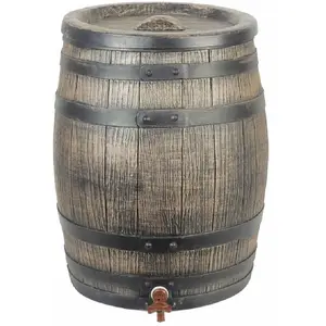 Comparateur de prix : Nature Récupérateur d'eau avec aspect de bois 50 L 38x49,5 cm Marron