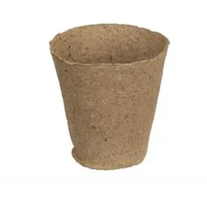 Nature - Pots ronds 100 % fibre de bois pour semis, Diamètre Ø8 cmVendu paramazon