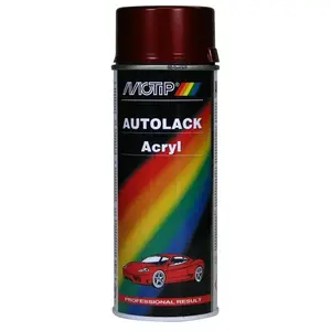 Comparateur de prix : Motip 51663 Peinture Aérosol Compact Rouge Métallisé 400 ml 51663