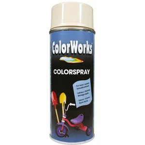 Peinture aérosol - Colorworks - Blanc électroménager - Brillant - Rendement 8 m²