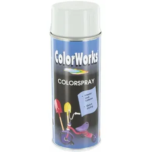 Peinture aérosol - Colorworks - Gris clair - Brillant - Glycéro - 400 mlVendu parcdiscount