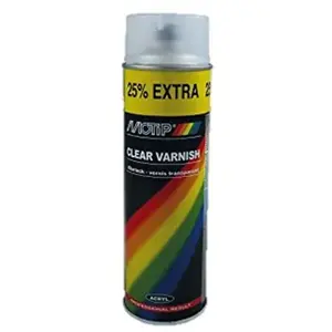 BOMBE DE VERNIS ACRYLIQUE - TRANSPARENT MAT - 500ML - MOTIP