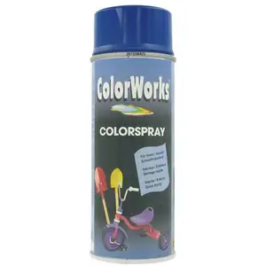 Colorworks - Peinture brillante aérosol 400ml br bleu outVendu parcdiscount