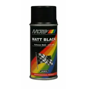 Motip - Peinture auto universelle noir mat, 150ml