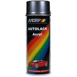Peinture Acrylique - MOTIP - 51125 - Gris Métallisé - 400ml - Professionnelle