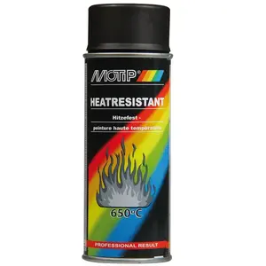 Motip Peinture haute température AUTO-MOTO noir 400 ml