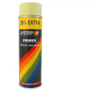 Bombe de peinture - Apprêt - beige jaune - Motip