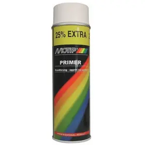 Bombe de peinture - Apprêt - blanc - Motip pas cher