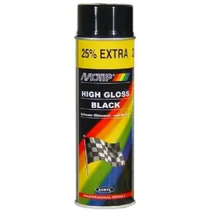 Motip laque acrylique aérosol haute brillance noir 500 ml