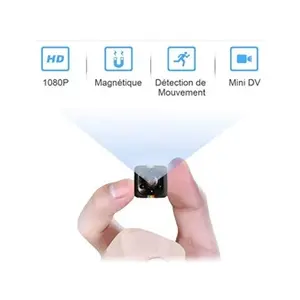 Mini Camera Espion WiFi IP Cachee sans Fil Full HD 1080P Enregistreur, Micro Nanny Cam de Surveillance avec Vision Nocturne A313 - Bricolage
