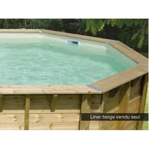 Liner piscine Ubbink Sunwater 300 x 555 cm x H.140 cm - Beige pas cher