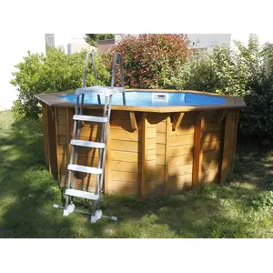 Piscine bois Ubbink SUNWATER All in One 360x120cm octogonale