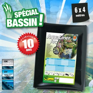 Comparateur de prix : UBBINK AQUALINER - bâche pour bassin - PVC, préemballé,  6 x 4 m