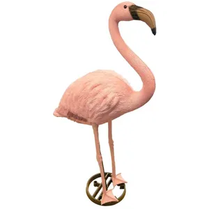 Comparateur de prix : Flamant en résine - Hauteur 88 cm - Décoration de jardin UBBINK