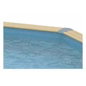 Liner piscine hors-sol Ubbink 355x505xH130cm 60/100ème coloris bleu pas cher