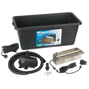Comparateur de prix : UBBINK Ubbink Cascade Niagara de jardin 30 cm LED avec pompe