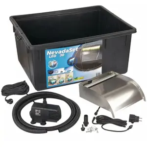 Ubbink Ensemble de cascade à LED Nevada 30 cm Inox 401386Vendu parcarrefour