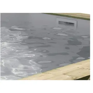 Liner 75/100ème Gris 400x670 x H 130cm pas cher