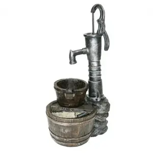 Comparateur de prix : UBBINK Fontaine de terrasse Las Vegas avec pompe Longueur : 0.36 m, Largeur : 0.42 m