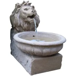 Comparateur de prix : Ubbink Basel Fontaine en polyrésine avec LED Motif tête de Lion (Aspect grès)
