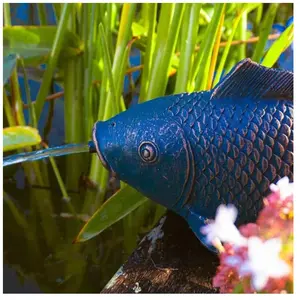 Comparateur de prix : Fontaine de jardin à cracheur Poisson Ubbink bronze and anthracite