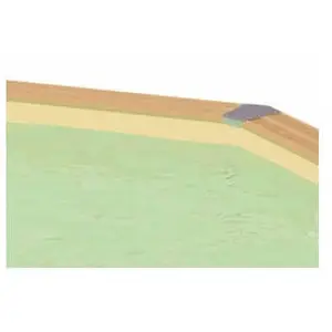 Liner piscine hors-sol Ubbink 400x550xH120cm 75/100ème coloris beige pas cher