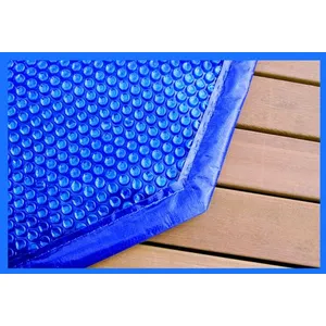 Comparateur de prix : UBBINK Bâche à bulles pour piscine azura - 355x490cm - h 130 cm - Bleu   