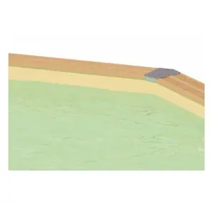 Liner piscine hors-sol Ubbink 450xH120cm 75/100ème coloris beige pas cher