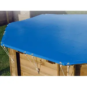 Comparateur de prix : Bâche hiver pour piscine bois SunWater diamètre 3,60 x 1,20 m - Ubbink