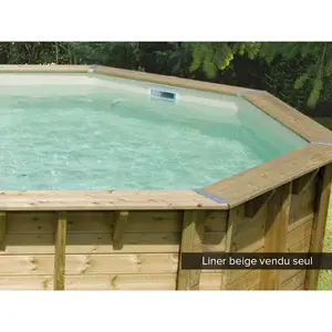 Comparateur de prix : Liner seul Beige pour piscine bois Linéa 8,00 x 5,00 x 1,40 m - Ubbink