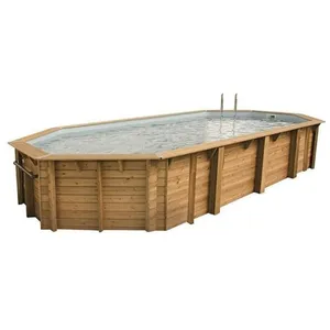 Comparateur de prix : Ubbink Piscine en bois octogonale Ubbink Océa 470 x 860 cm - Gris