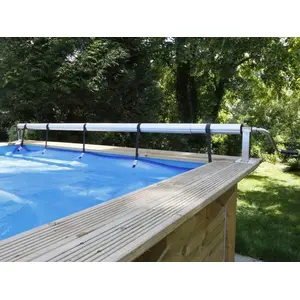 Comparateur de prix : Ubbink - Enrouleur de bâche à bulles pour piscine en bois Premium