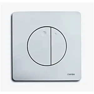 Plaque de commande WISA modèle QUADRO GAIA double volume, ABS chrome b... pas cher