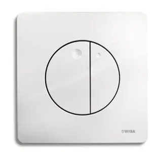 Wisa - Gaia Plaque de commande avec dualflush Blanc pas cher