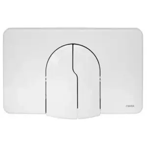 Plaque de commande frontale Wisa 2100, blanche, abs, double commande pas cher