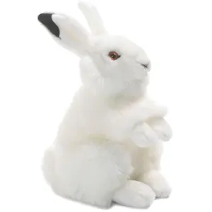 Animal en peluche Wwf Lapin des neiges 24 cm pas cher