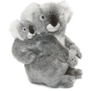 Peluche WWF maman koala 28 cm avec bébé