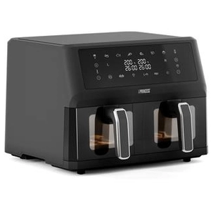 Princess XXL friteuse sans huile à double panier - 11 L - Sans BPA ni PFAS - Fin de cuisson synchronisée - 8 programmes - Hublot - 2 400 W - 182276 pas cher