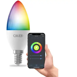 Comparateur de prix : Calex Smart Bougie LED E14 B35 4,9W CCT RVB