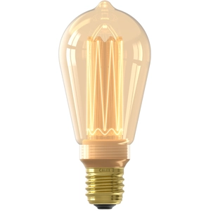 Comparateur de prix : Calex | Filament LED | Ampoule E27 | Rustique ST64 | Or | 3.5W
