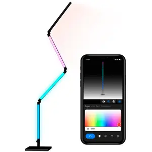 Calex Smart Lampe sur pied LED, pliable WLAN CCT RVBVendu parampoulepascher