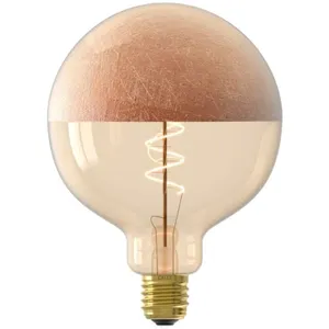 Comparateur de prix : Ampoule Calex Top Mirror - E27 - filament - G125 - cuivre - blanc Chaud - 4W Calex
