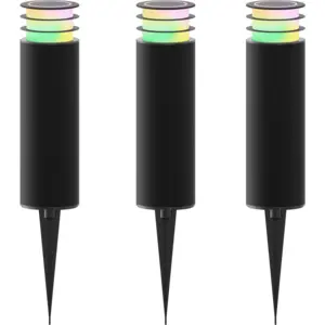Comparateur de prix : Calex Smart Outdoor Garden Post, RGBW, jeu de 3 lampes
