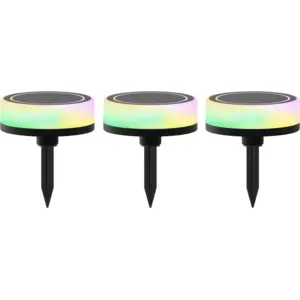Comparateur de prix : Calex Smart Outdoor Ground Spot, CCT RVB à 3 lampes.