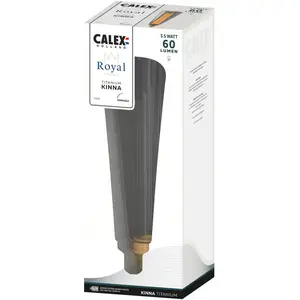 Ampoule LED décorative XXL Royal Kinna verre gris dimmable E27 4W 60lm CalexVendu parcastorama