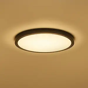 Comparateur de prix : Plafonnier LED intelligent Calex HALO Ø 30 cm noir IP54 RVB CCT