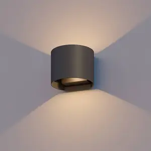 Comparateur de prix : Calex applique d'extérieur LED Oval, up&down, hauteur 10 cm, noir