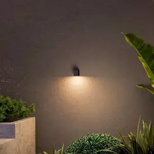 Calex applique d'extérieur GU10, downlight, hauteur 8 cm, noirVendu parluminaire