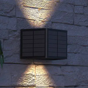 Comparateur de prix : Calex Applique d'extérieur LED solaire Caserta, up/down, noir