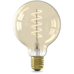 Comparateur de prix : Calex Smart LED E27 7W G95 1800 - 3000 K Filament, lot de 2